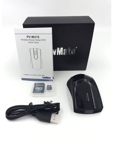 Camera cachée dans une souris d' ordinateur full hd 1080P longue autonomie 16GO  LAWMATE PV-MU10