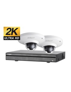 Kit vidéosurveillance ULTRA HD 2K avec 2 caméras panoramique HDCVI 1TO