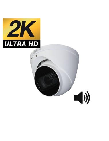 Camera dome antivandale HDCVI DAHUA 4MP 2K FULL HD avec son