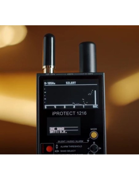 Detecteur de radiofréquences iPROTECT 1216 50MHZ à 12GHZ