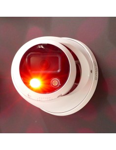 Caméra dome ip 5MP Dahua wizsense avec son, sirène et flash rouge et bleu 2