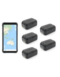 Pack de 5 traceurs GPS AT-1X avec 1 écran de controle durci suivi temps réel