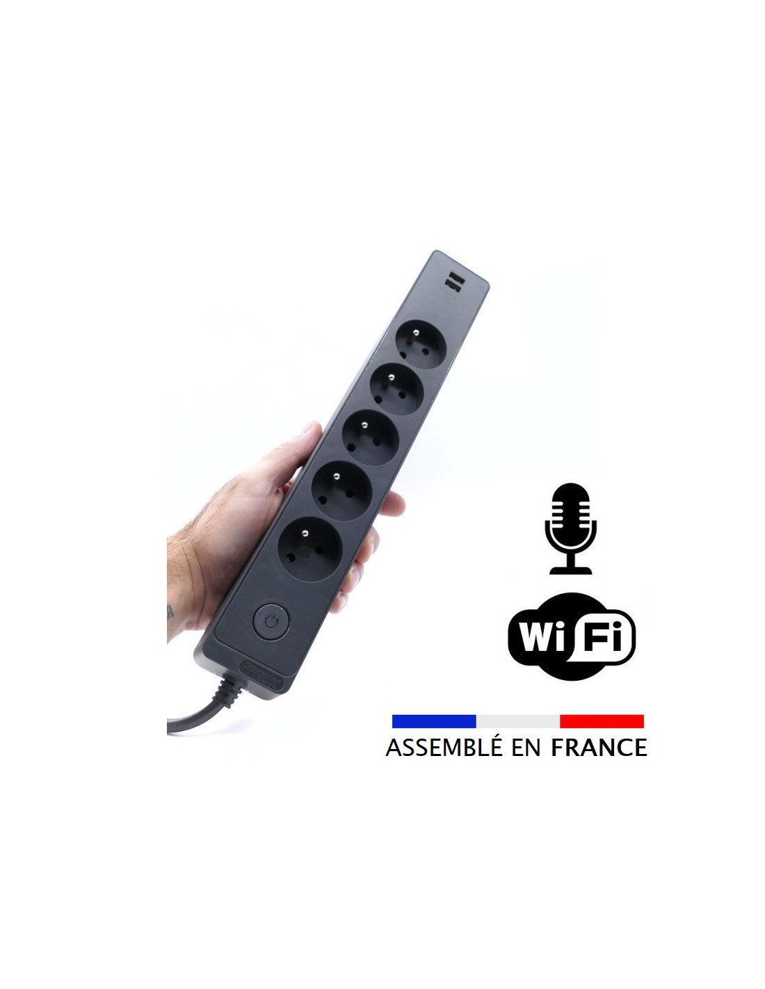 Multiprise micro espion WiFi - mouchard audio à distance - Hd Protech