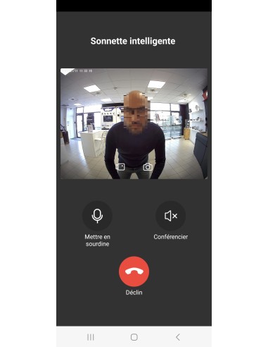 Sonnette caméra WiFi sans fils longue autonomie avec application smartphone