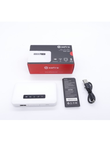 Routeur 4G LTE autonome avec LAN WiFi et filaire 150MBPS CAT4 SAFIRE