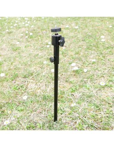 Fixation sol réglable de 30 à 50cm avec rotule orientable pour caméra de chasse