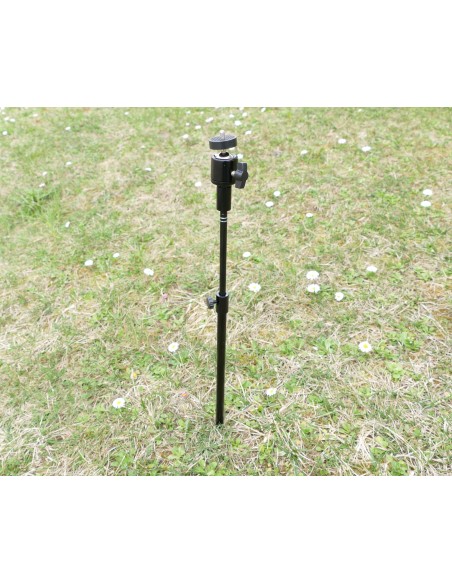 Fixation sol réglable de 30 à 50cm avec rotule orientable pour caméra de chasse Fixation sol réglable de 30 à 50cm avec rotule orientable pour caméra de chasse