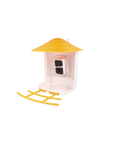 Caméra IP WiFi ULTRA HD dans un nichoir mangeoir pour l'observation des oiseaux