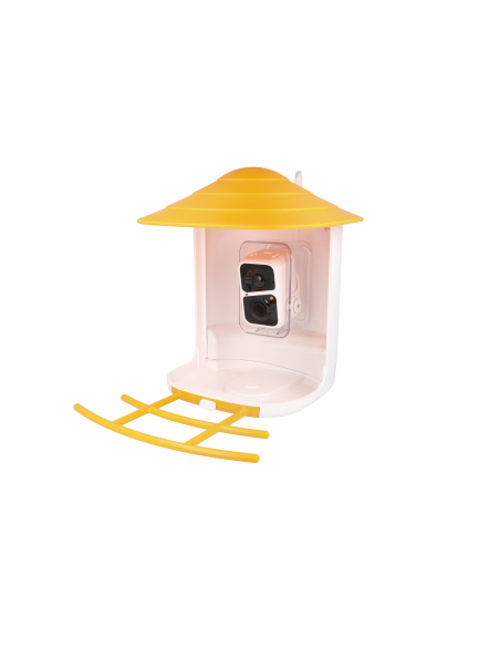 Caméra IP WiFi ULTRA HD dans un nichoir mangeoir pour l'observation des oiseaux