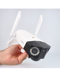 Caméra WiFi avec batterie double objectif vision 180° 6MP... 2