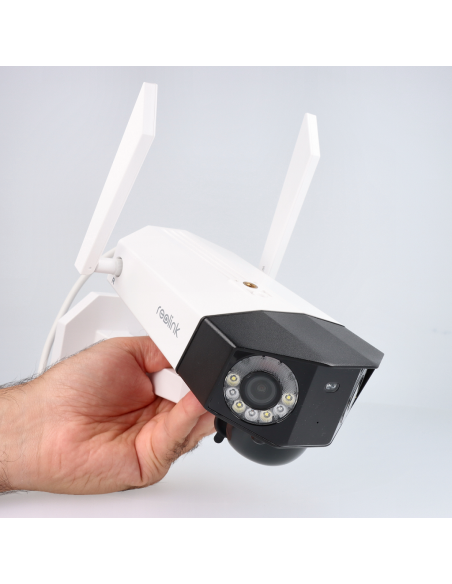 Caméra WiFi avec batterie double objectif vision 180° 6MP ULTRA HD REOLINK DUO 2