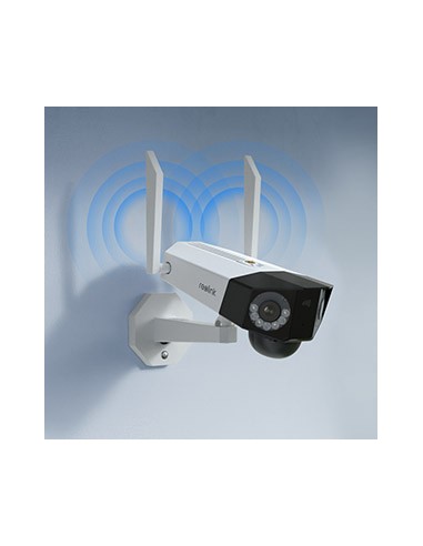 Caméra WiFi avec batterie double objectif...