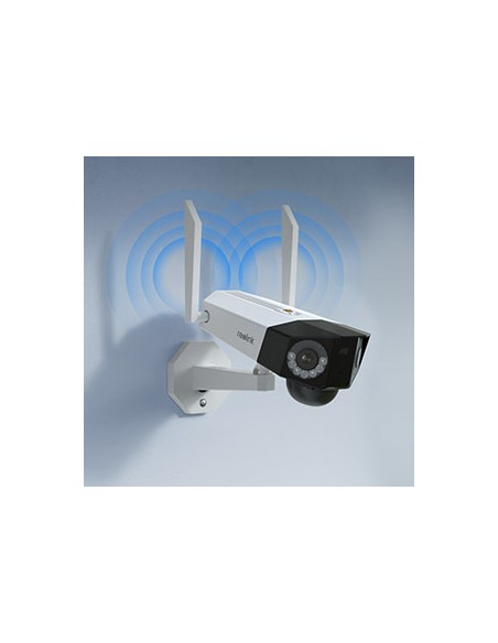 Caméra WiFi avec batterie double objectif vision 180° 6MP ULTRA HD REOLINK DUO 2