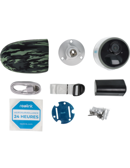 Caméra 4G LTE autonome avec batterie vision nocturne REOLINK GO PLUS