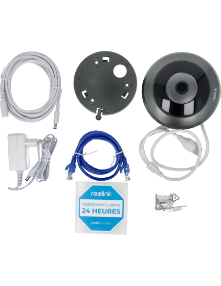 Caméra WiFi fisheye panoramique 360° 6MP REOLINK FE-W