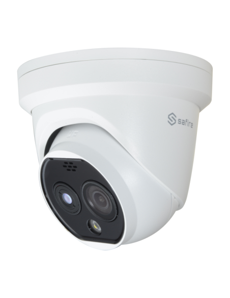 Caméra IP SAFIRE bi-spectre double objectif thermique et ULTRA HD 4MP