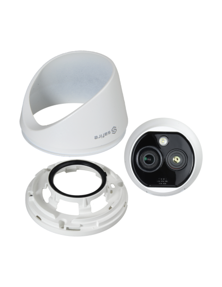 Caméra IP SAFIRE bi-spectre double objectif thermique et ULTRA HD 4MP