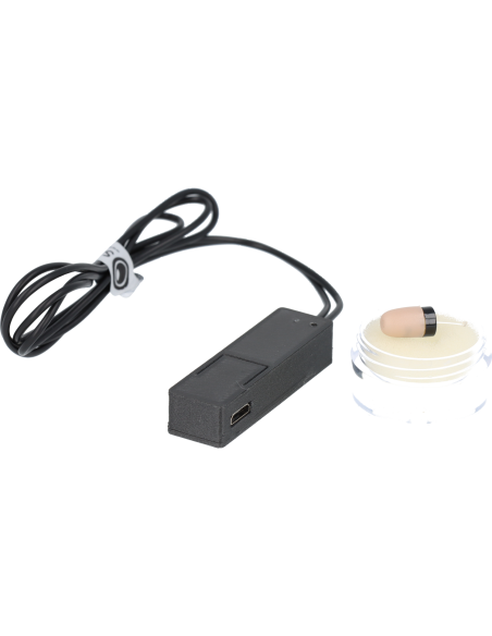 kit oreillette Bluetooth miniature induction professionnelle Black-ICE