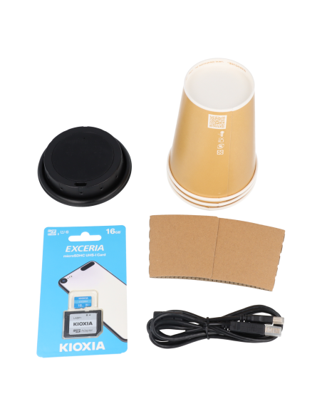 Caméra espion WiFi cachée dans un couvercle pour gobelet LAWMATE PV-CC10W