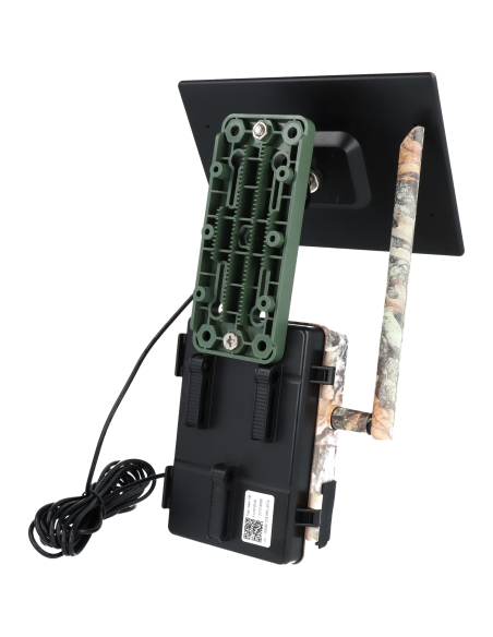 Caméra de chasse piège vidéo 4G ULTRA HD avec panneau solaire camo automne