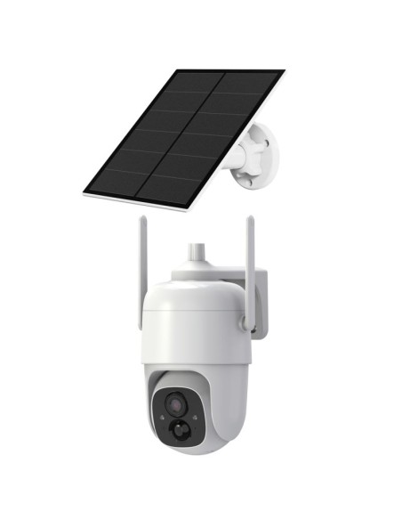 Caméra autonome motorisée PTZ WiFi avec flash lumineux et sirène VICO2