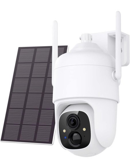 Caméra autonome motorisée PTZ WiFi avec flash lumineux et sirène VICO2