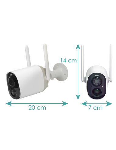 Caméra batterie tube WiFi autonome sans...