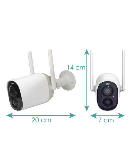 Caméra batterie tube WiFi autonome sans branchements 4MP ULTRA HD VICO4