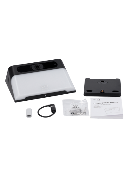 Caméra IP solaire WiFi dans une applique luminaire extérieure EUFY SOLARWALL