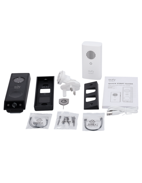 Portier vidéo IP WIFI à double objectifs et reconnaissance faciale EUFY-DB-E340