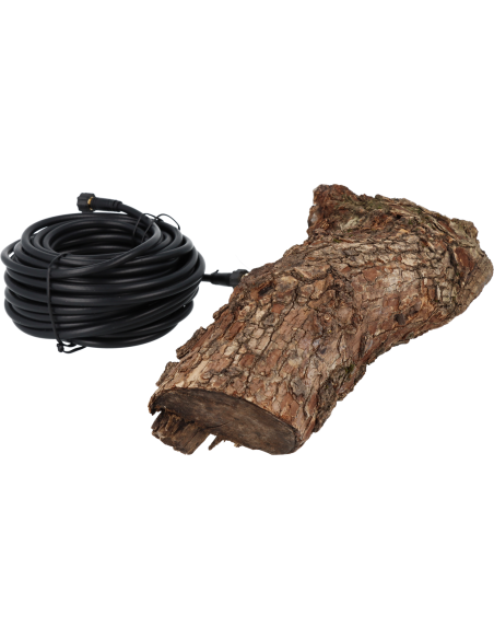 Caméra ULTRA HD 4MP cachée dans une bûche de bois pour Mini-CASE