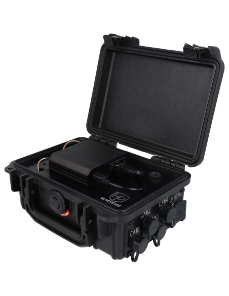 Valise vidéosurveillance mobile LTE intelligence avancée BlackCase 4G IVS+