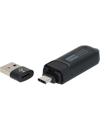 Enregistreur audio clé USB-C à détection de son...