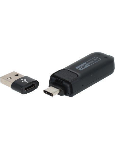 Enregistreur audio clé USB-C à détection de son lecture directe sur smartphone
