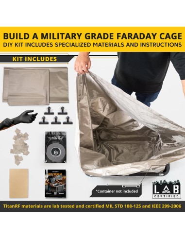 Kit DIY  pour fabrication de caisse faraday sur...