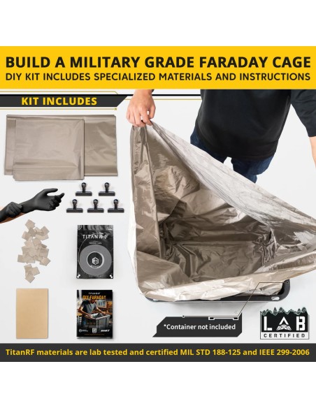 Kit DIY  pour fabrication de caisse faraday sur mesure MISSION DARKNESS CAGE KIT