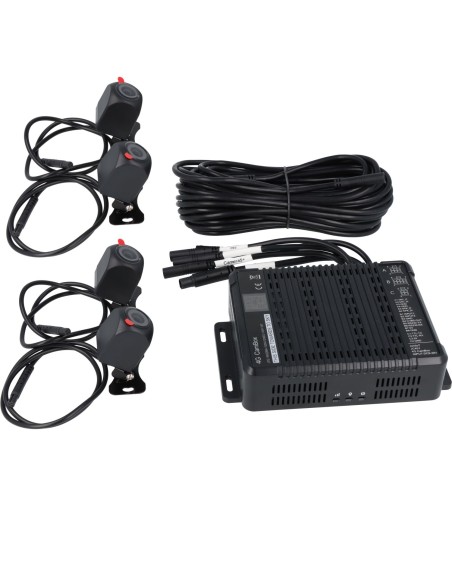 Kit dashcam 4G avec 4 caméras miniatures et suivi GPS