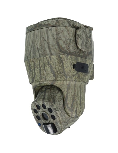 Caméra 4G PTZ motorisée camo avec batterie longue autonomie solaire