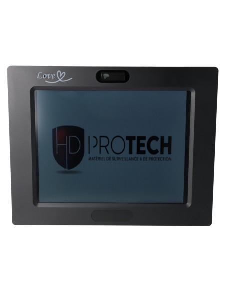 Mini caméra avec détection de mouvement 2K dans un cadre photo réveil