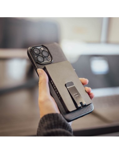 Porte-cartes avec clip billet aluminium Faraday...